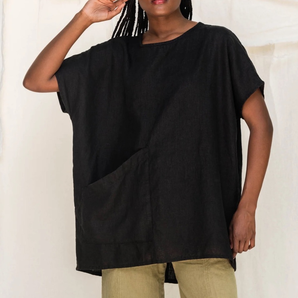 Elizabeth Suzann Harper Linen Tunic Top
